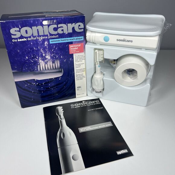 Optiva Sonicare Quadpacer Sonic Rechargable Toothbrush with 2 Heads - New - Picture 2 of 9
